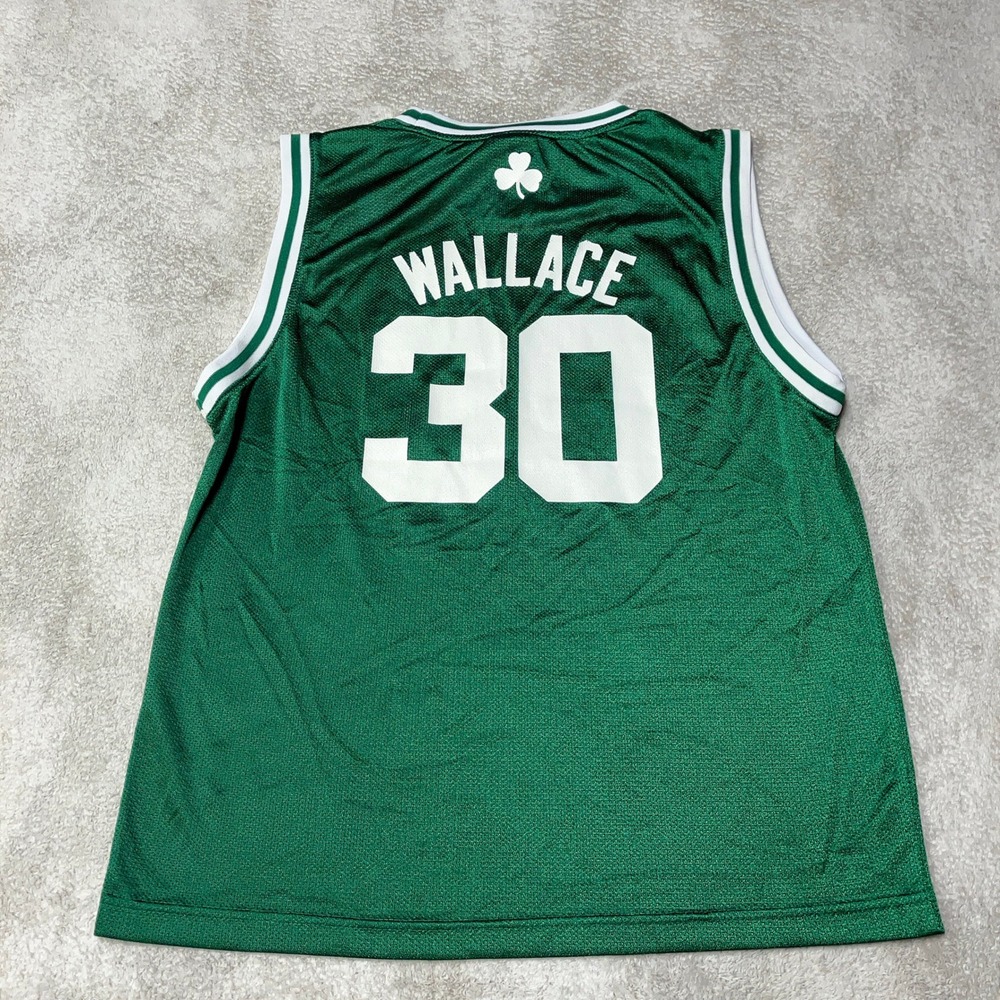 adidas Boston Celtics Rasheed Wallace #30 Green NBA Jersey Youth Large (14-16)